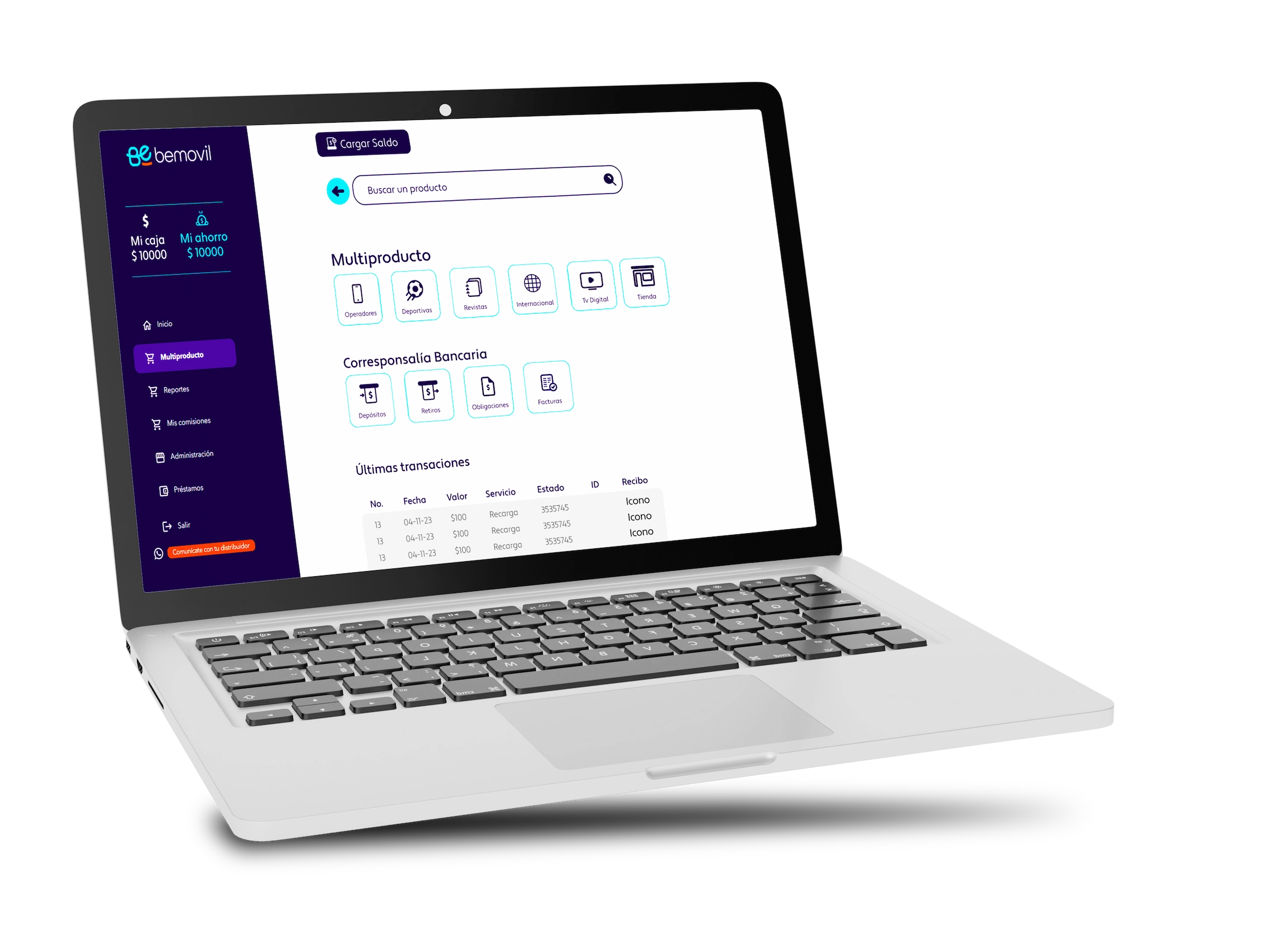 Plataforma MultiWhite con múltiples dispositivos y servicios